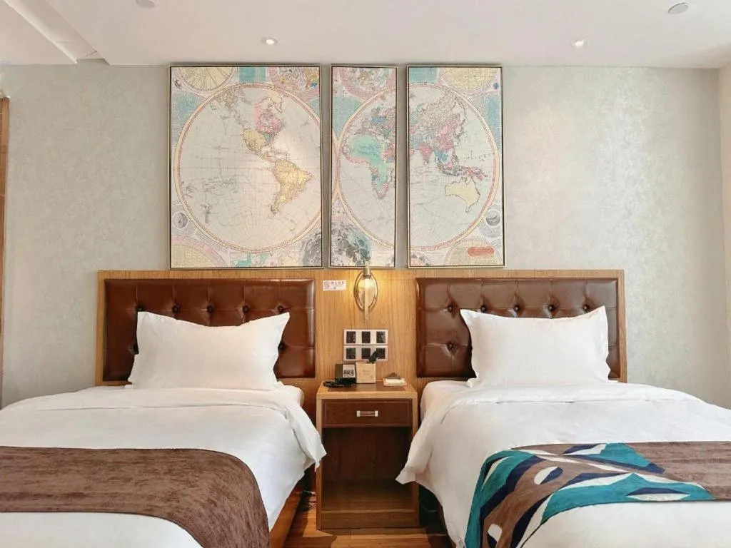 Bed in James Joyce Coffetel Beijing Tongzhou Guoyuan Metro Station