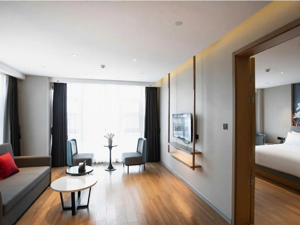 Bed in Magnotel Hotel Guangyuan Nanhe Bus Station Beijing Road