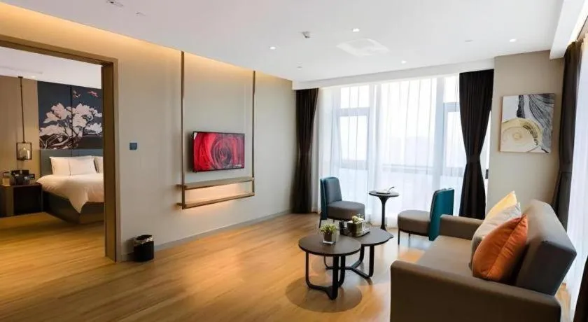 Bed in Magnotel Hotel Guangyuan Nanhe Bus Station Beijing Road