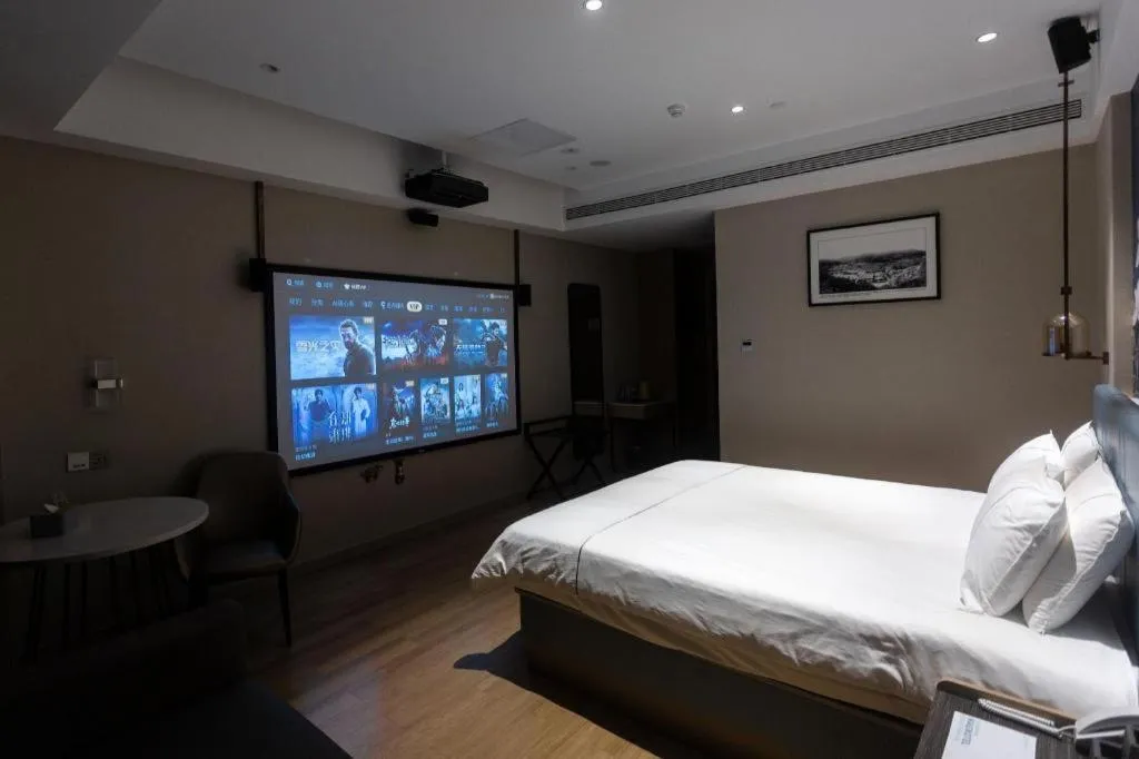 Bed in Magnotel Hotel Guangyuan Nanhe Bus Station Beijing Road