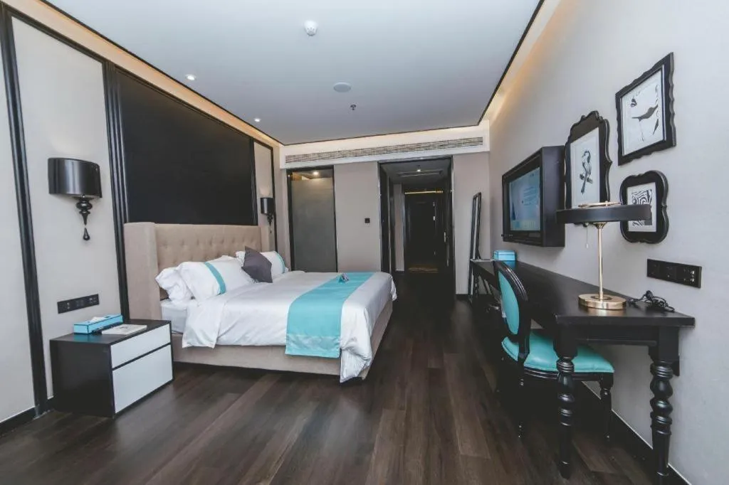 Bed in Xana Hotelle Binzhou Yangxin