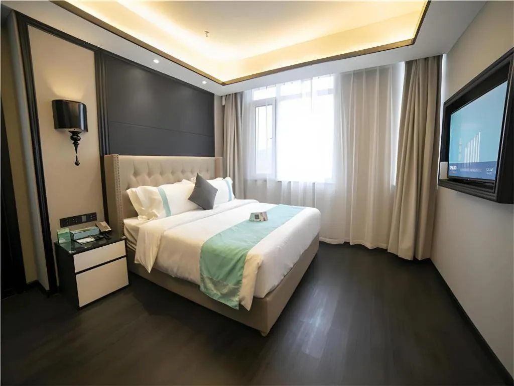 Bed in Xana Hotelle Rizhao Lanshan District Government