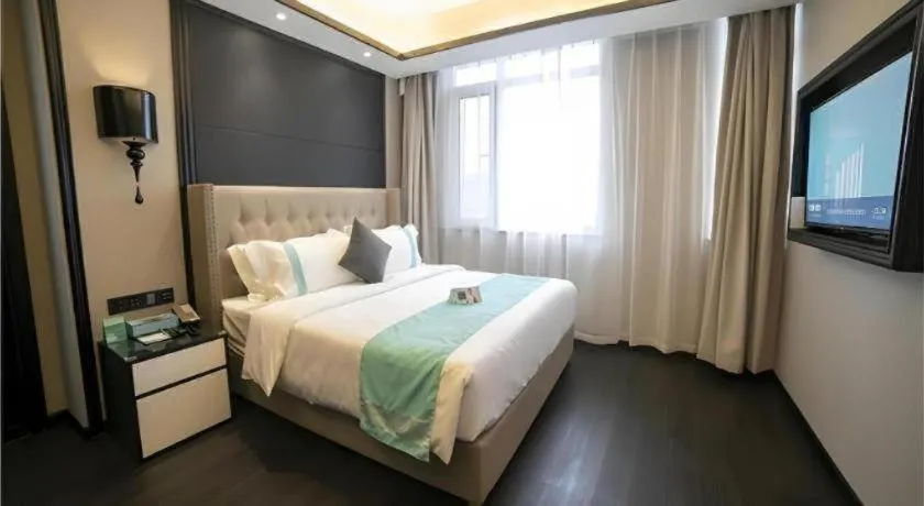 Bed in Xana Hotelle Rizhao Lanshan District Government