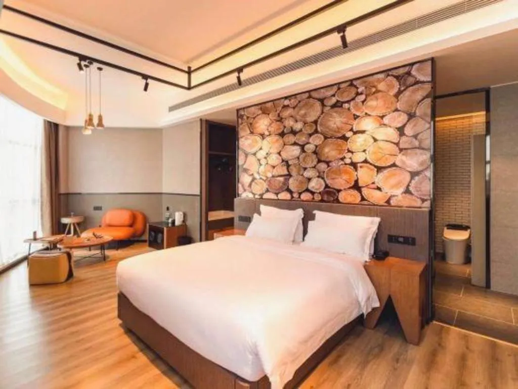 Bed in ZMAX Hotel Yan'an Baimi Avenue Baotashan