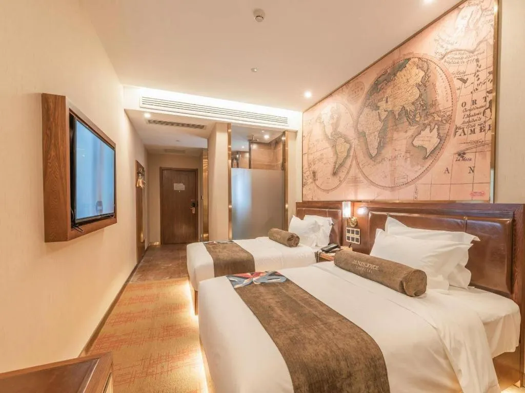 Bed in James Joyce Coffetel Tianjing First Central Hospital Nankai University