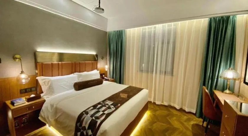 Bed in James Joyce Coffetel Tianjing First Central Hospital Nankai University