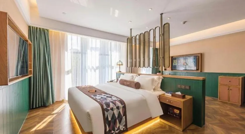 Bed in James Joyce Coffetel Tianjing First Central Hospital Nankai University