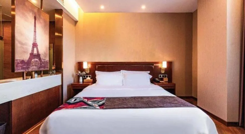 Bed in James Joyce Coffetel Tianjing First Central Hospital Nankai University