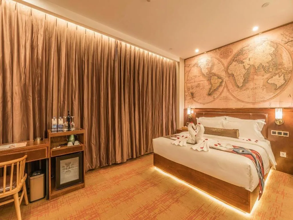 Bed in James Joyce Coffetel Tianjing First Central Hospital Nankai University