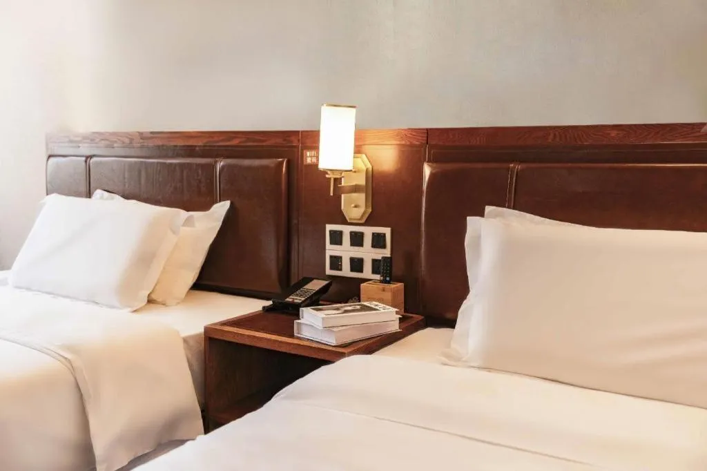 Bed in James Joyce Coffetel Tianjing First Central Hospital Nankai University