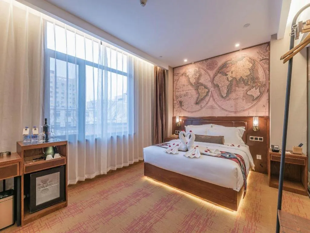 Bed in James Joyce Coffetel Tianjing First Central Hospital Nankai University