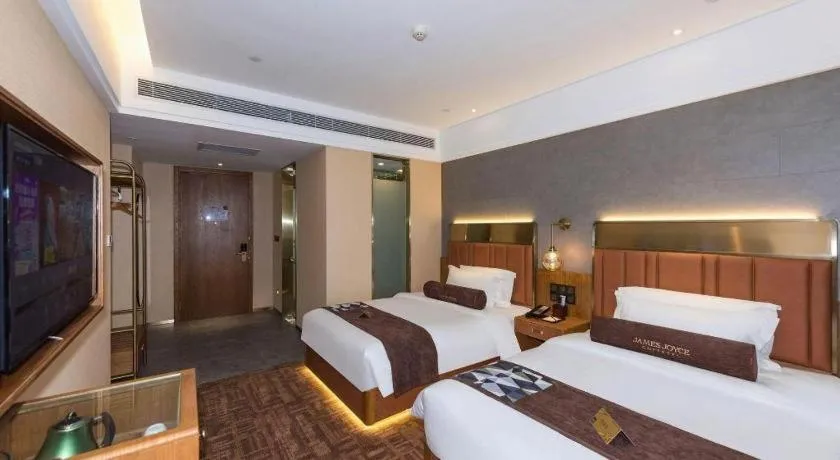 Bed in James Joyce Coffetel Tianjing First Central Hospital Nankai University