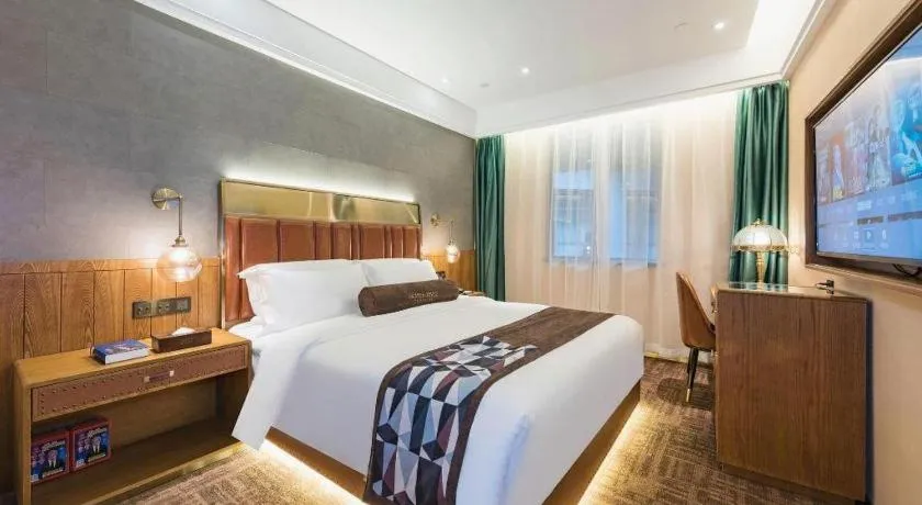 Bed in James Joyce Coffetel Tianjing First Central Hospital Nankai University