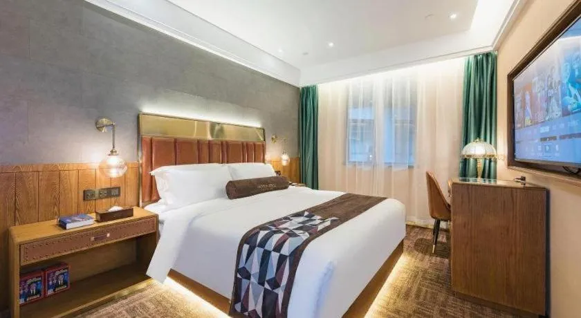 Bed in James Joyce Coffetel Tianjing First Central Hospital Nankai University