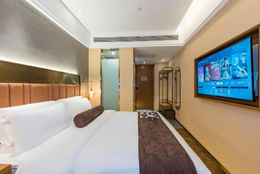 Bed in James Joyce Coffetel Tianjing First Central Hospital Nankai University