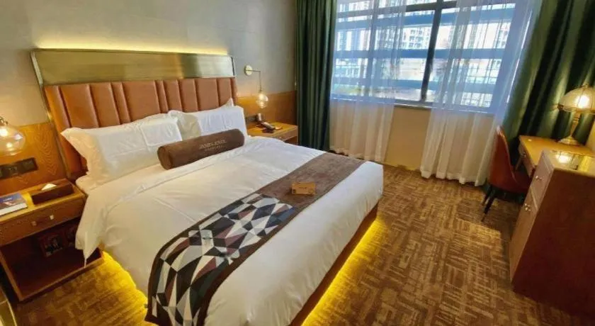 Bed in James Joyce Coffetel Tianjing First Central Hospital Nankai University