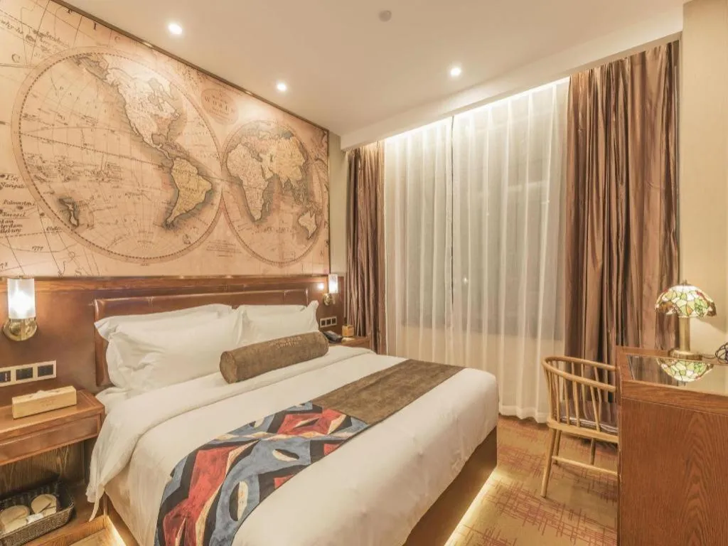 Bed in James Joyce Coffetel Tianjing First Central Hospital Nankai University