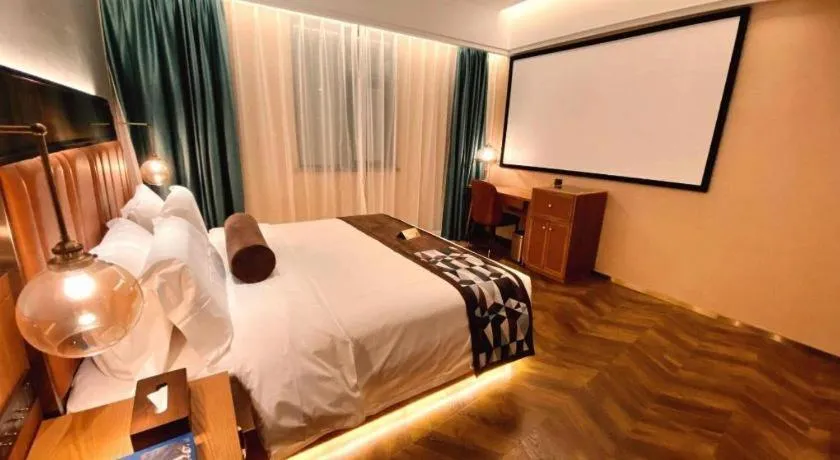 Bed in James Joyce Coffetel Tianjing First Central Hospital Nankai University