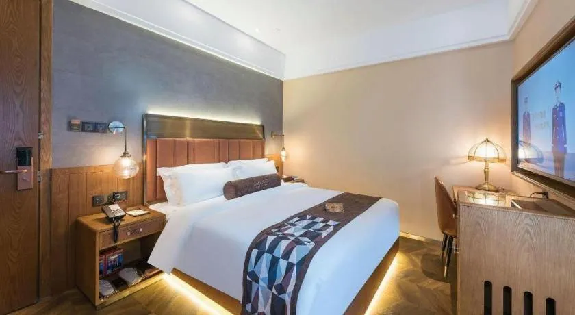 Bed in James Joyce Coffetel Tianjing First Central Hospital Nankai University