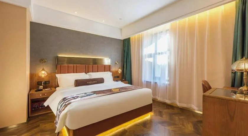 Bed in James Joyce Coffetel Tianjing First Central Hospital Nankai University