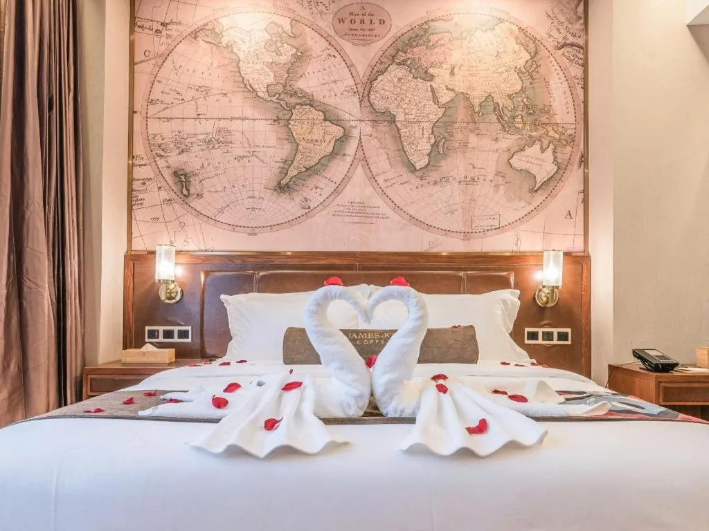 Bed in James Joyce Coffetel Tianjing First Central Hospital Nankai University