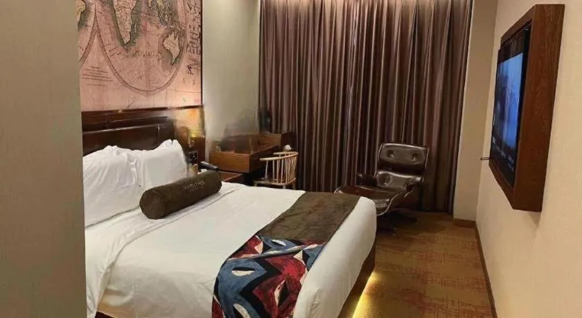 Bed in James Joyce Coffetel Tianjing First Central Hospital Nankai University