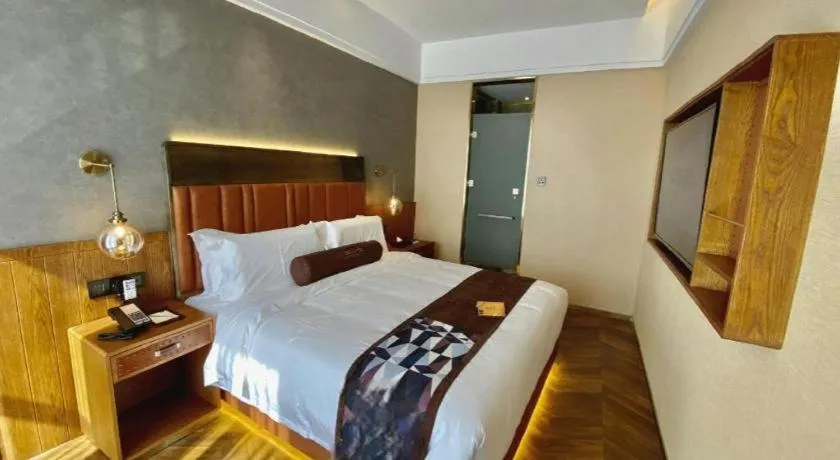 Bed in James Joyce Coffetel Tianjing First Central Hospital Nankai University