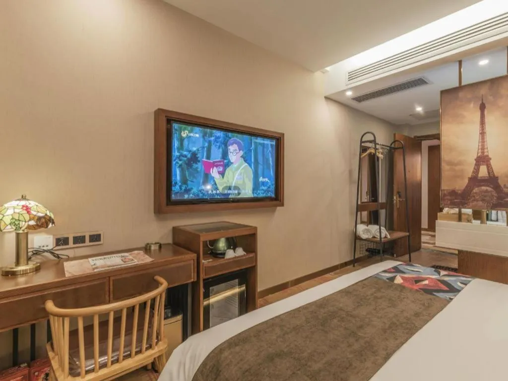 Bed in James Joyce Coffetel Tianjing First Central Hospital Nankai University