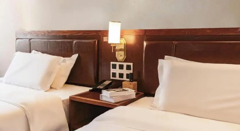 Bed in James Joyce Coffetel Tianjing First Central Hospital Nankai University