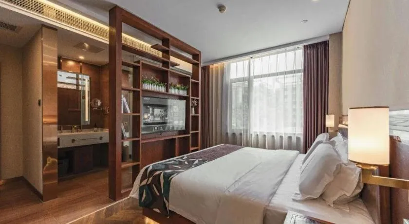 Bed in James Joyce Coffetel Tianjing First Central Hospital Nankai University