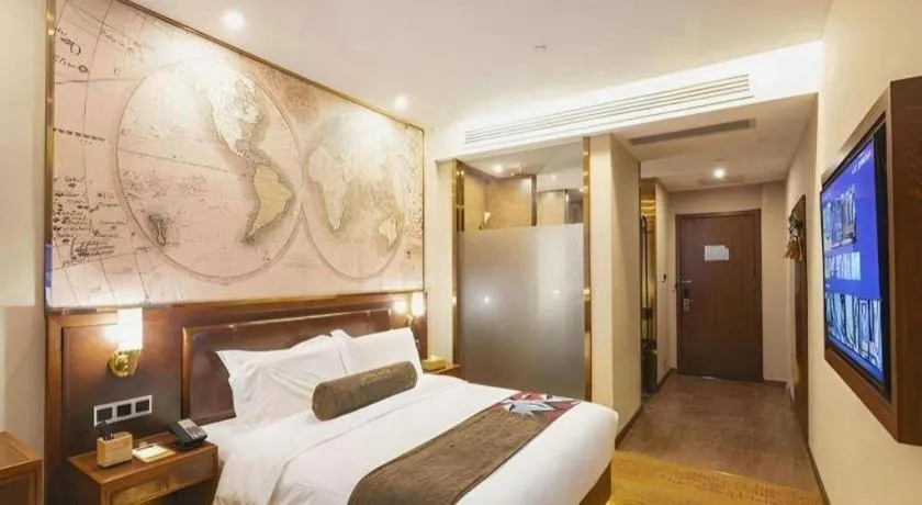 Bed in James Joyce Coffetel Tianjing First Central Hospital Nankai University