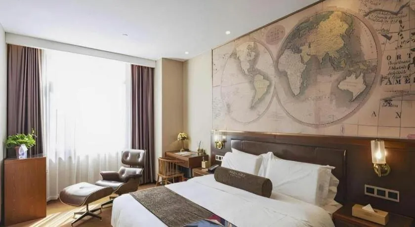 Bed in James Joyce Coffetel Tianjing First Central Hospital Nankai University