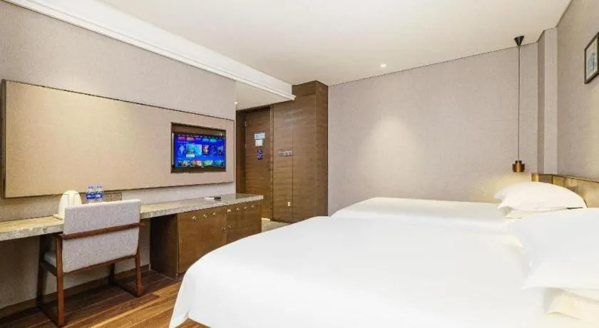 Bed in Jinjiang Inn Style Fuzhou Railway Station North Plaza