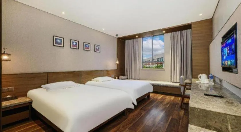 Bed in Jinjiang Inn Style Fuzhou Railway Station North Plaza