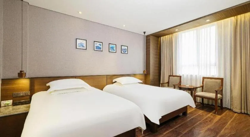 Bed in Jinjiang Inn Style Fuzhou Railway Station North Plaza