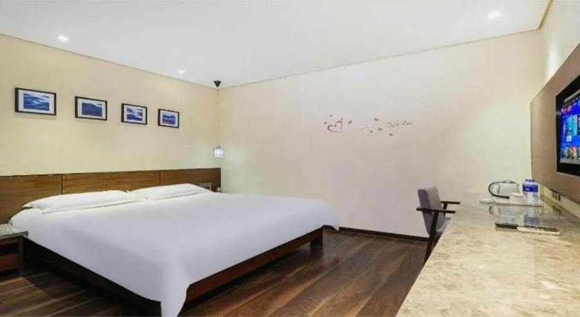 Bed in Jinjiang Inn Style Fuzhou Railway Station North Plaza