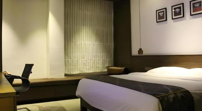 Bed in Jinjiang Inn Style Fuzhou Railway Station North Plaza