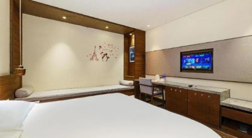 Bed in Jinjiang Inn Style Fuzhou Railway Station North Plaza