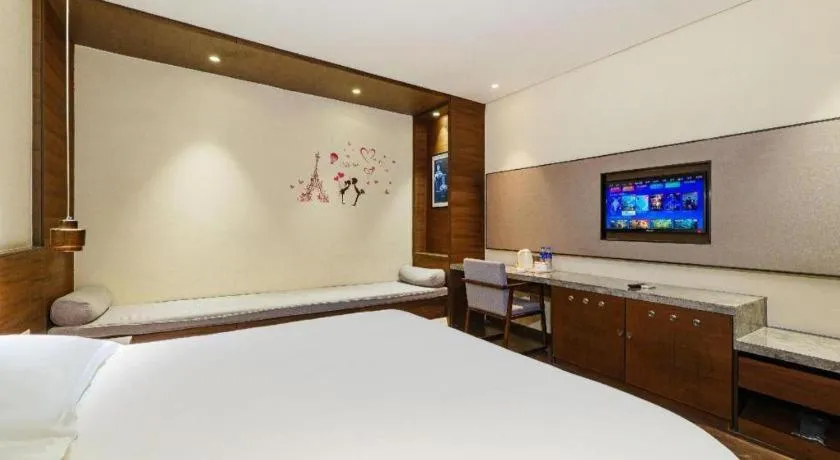 Bed in Jinjiang Inn Style Fuzhou Railway Station North Plaza