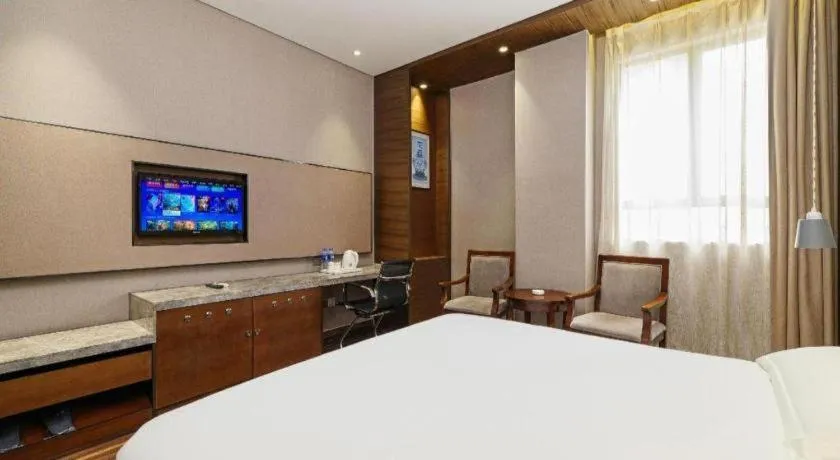 Bed in Jinjiang Inn Style Fuzhou Railway Station North Plaza