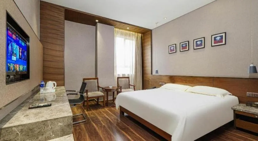 Bed in Jinjiang Inn Style Fuzhou Railway Station North Plaza