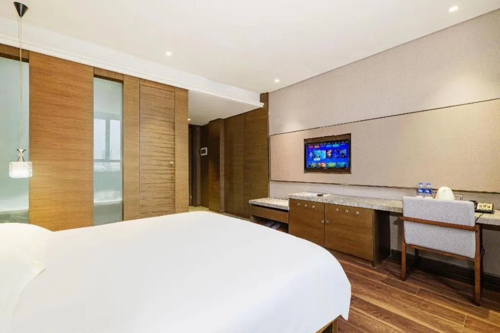 Bed in Jinjiang Inn Style Fuzhou Railway Station North Plaza