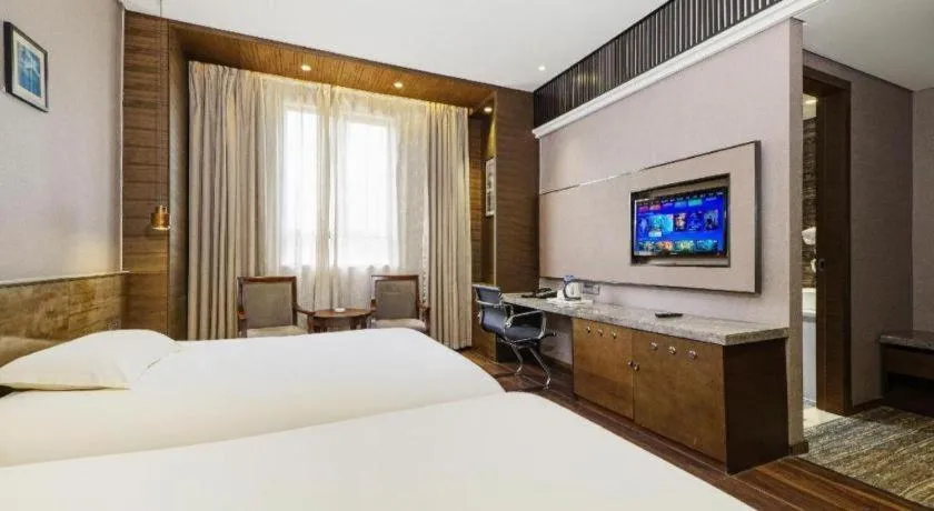 Bed in Jinjiang Inn Style Fuzhou Railway Station North Plaza