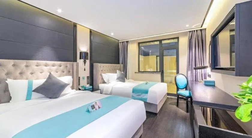 Bed in Xana Hotelle Xi'an Zhonglou Luoma