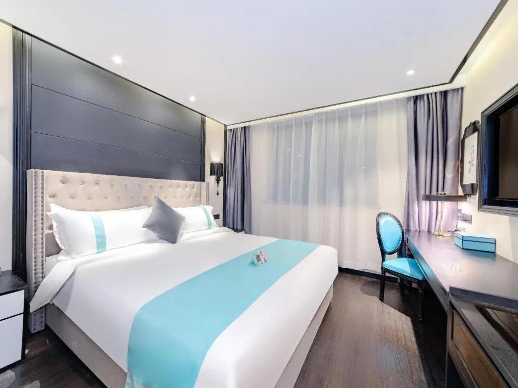 Bed in Xana Hotelle Xi'an Zhonglou Luoma