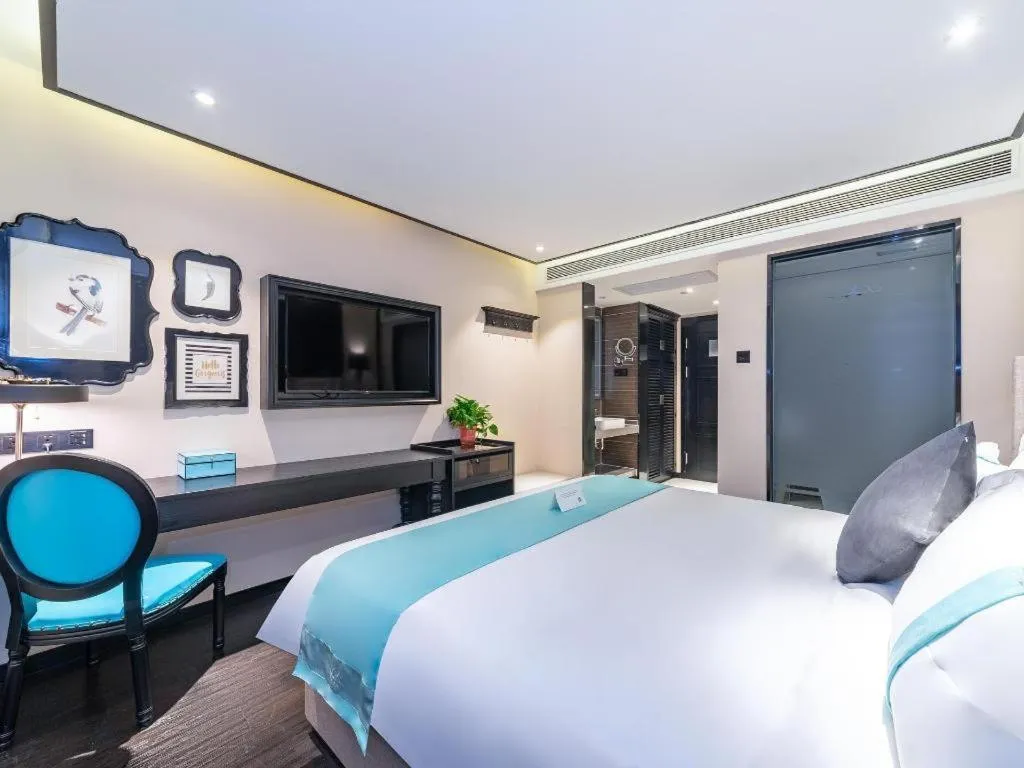 Bed in Xana Hotelle Xi'an Zhonglou Luoma