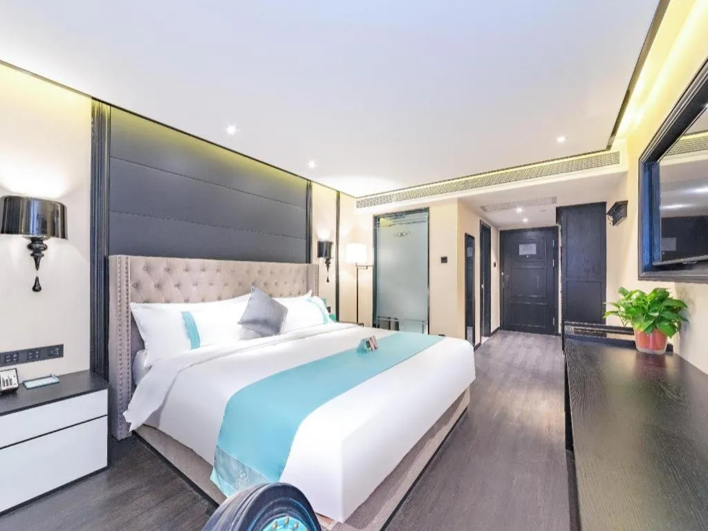 Bed in Xana Hotelle Xi'an Zhonglou Luoma