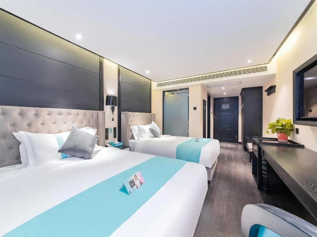 Bed in Xana Hotelle Xi'an Zhonglou Luoma