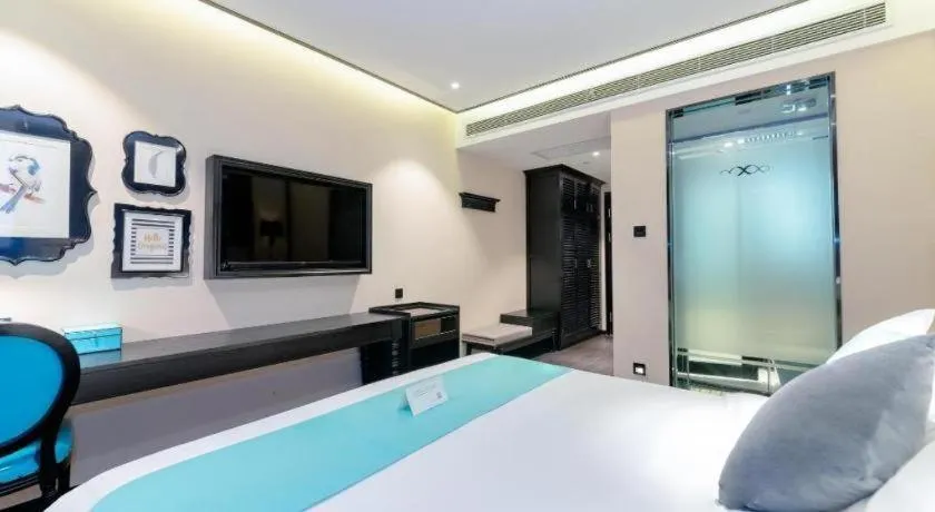 Bed in Xana Hotelle Xi'an Zhonglou Luoma