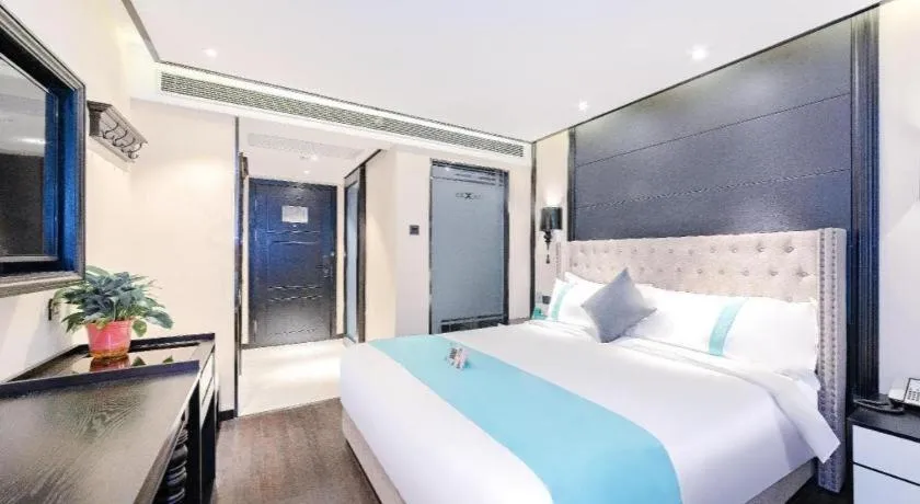 Bed in Xana Hotelle Xi'an Zhonglou Luoma